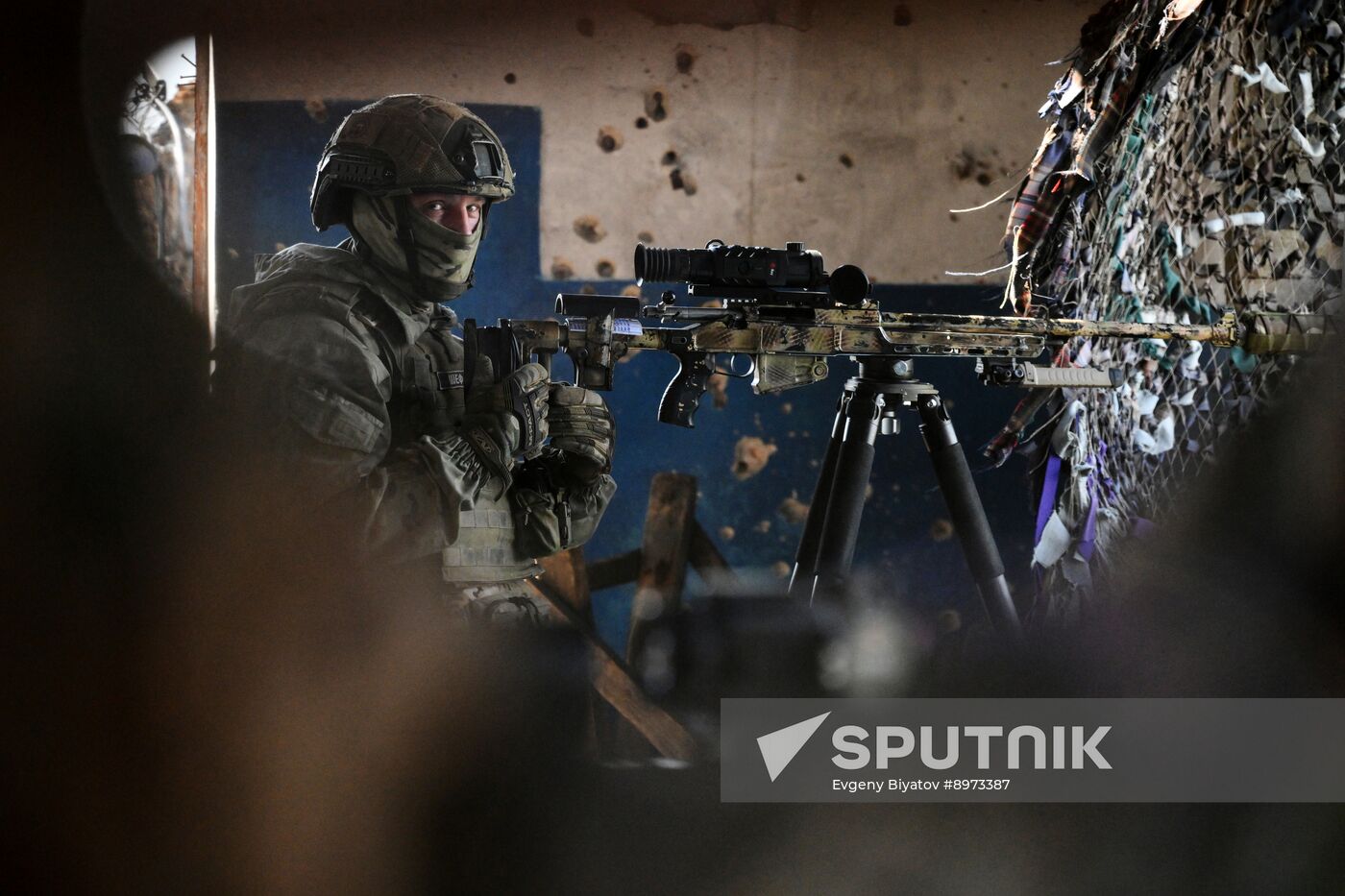 Russia Ukraine Military Operation Snipers Training