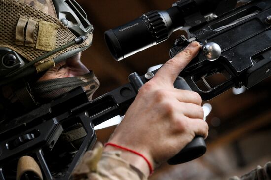 Russia Ukraine Military Operation Snipers Training