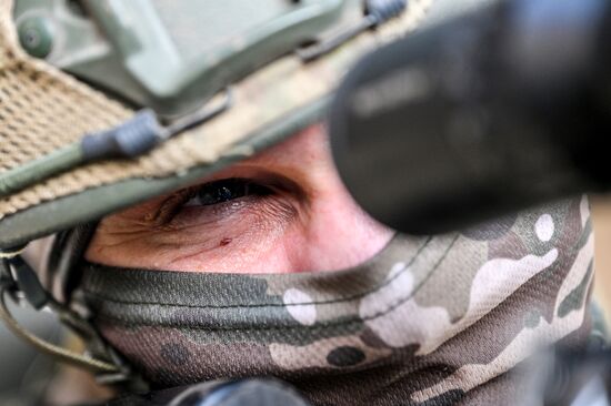 Russia Ukraine Military Operation Snipers Training