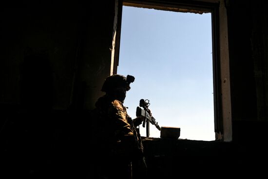 Russia Ukraine Military Operation Snipers Training
