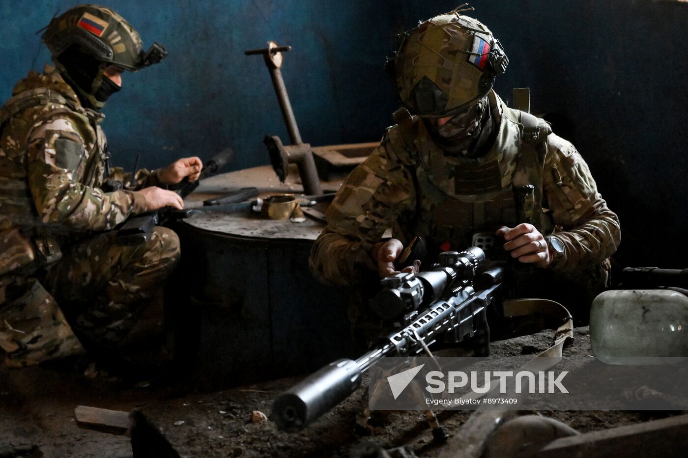Russia Ukraine Military Operation Snipers Training