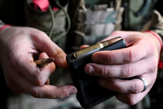 Russia Ukraine Military Operation Snipers Training
