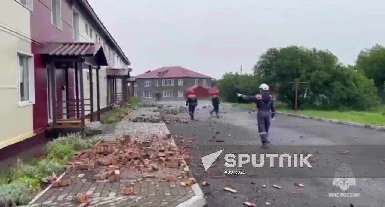 Russia Kamchatka Earthquake