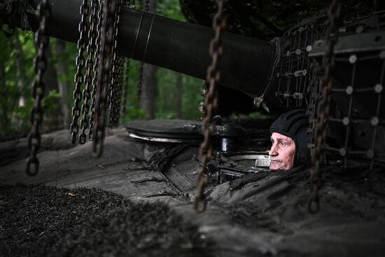 Russia Ukraine Military Operation Tank Units