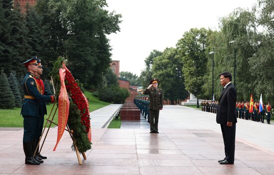 Russia Laos Wreath Laying
