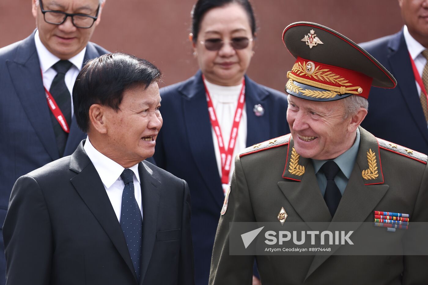 Russia Laos Wreath Laying