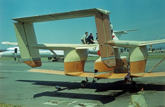 M-15 Mielec jet agricultural biplane