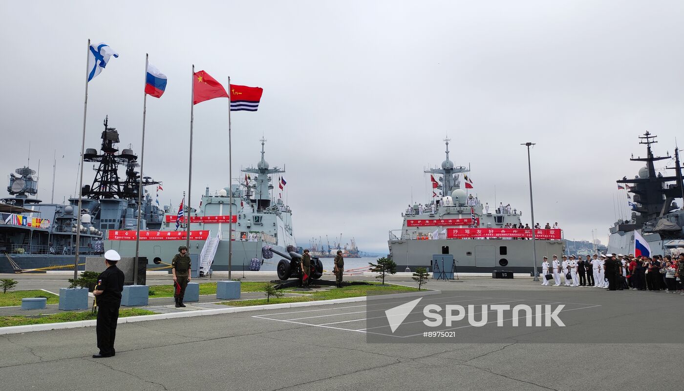 Russia China Naval Exercise