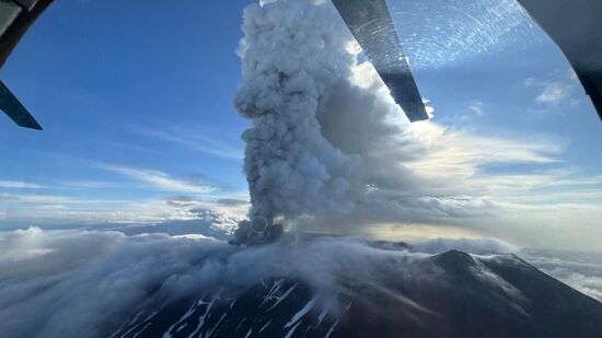 Russia Volcano Eruption