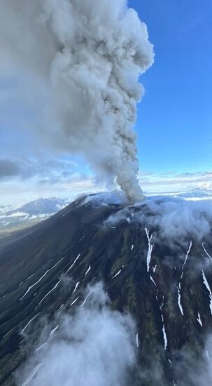 Russia Volcano Eruption