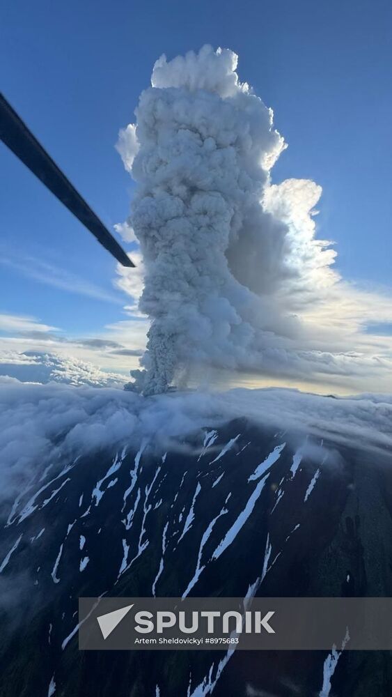 Russia Volcano Eruption