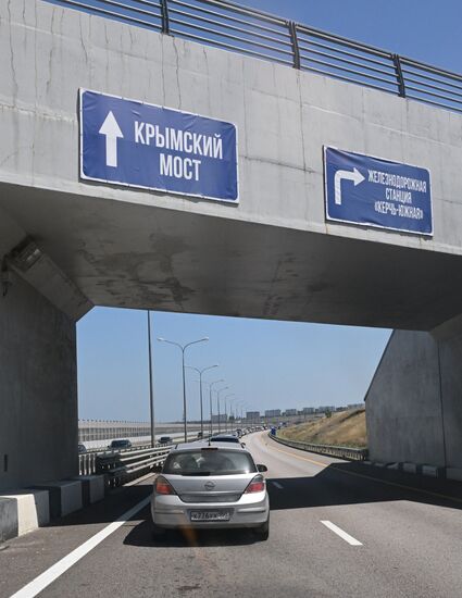 Russia Crimea Traffic Jam
