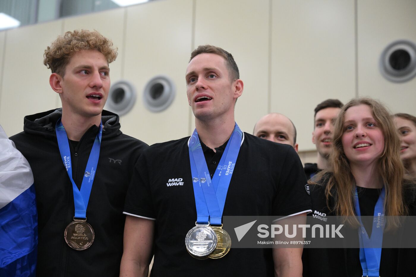 Russia World Aquatics Championships Athletes Arrival