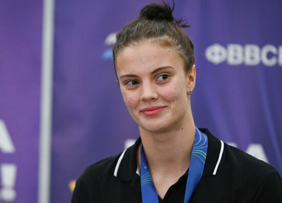 Russia World Aquatics Championships Athletes Arrival