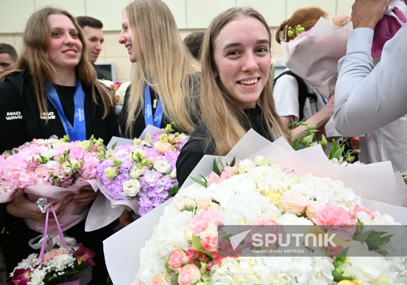 Russia World Aquatics Championships Athletes Arrival