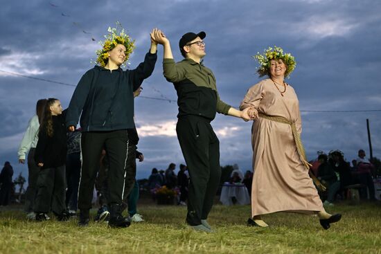 Russia Siberia Latvian Traditional Feast