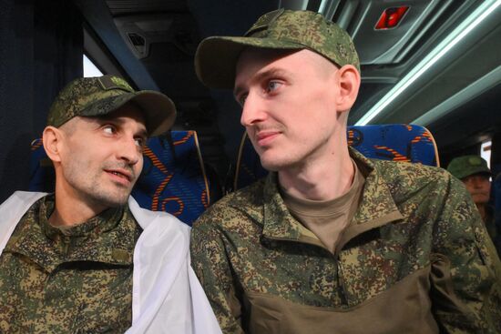 Russia Ukraine Military Operation POWs Exchange