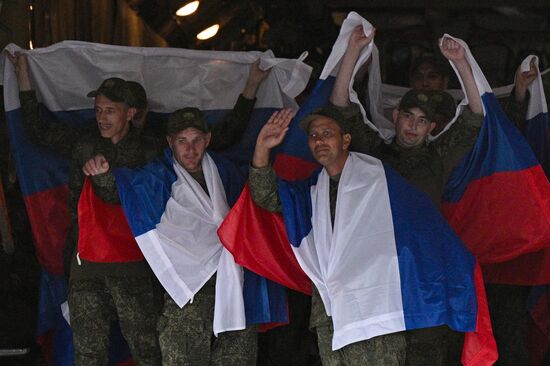 Russia Ukraine Military Operation POWs Exchange