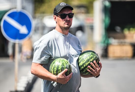 Russia Agriculture Watermelon Season