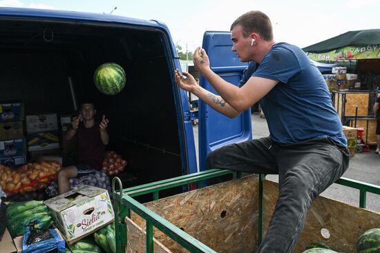 Russia Agriculture Watermelon Season