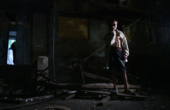 Russia Ukraine Military Operation Shelling