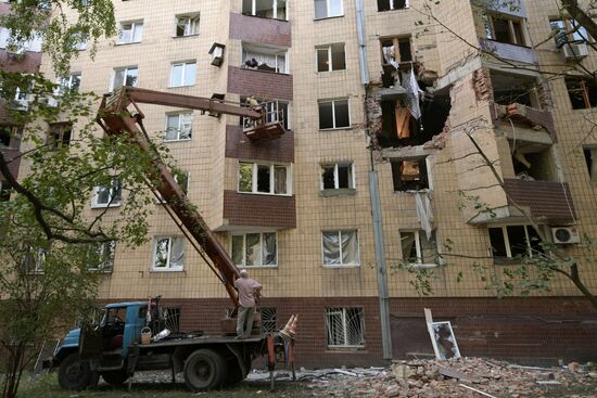 Russia Ukraine Military Operation Shelling