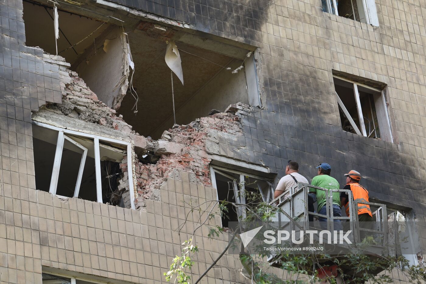 Russia Ukraine Military Operation Shelling