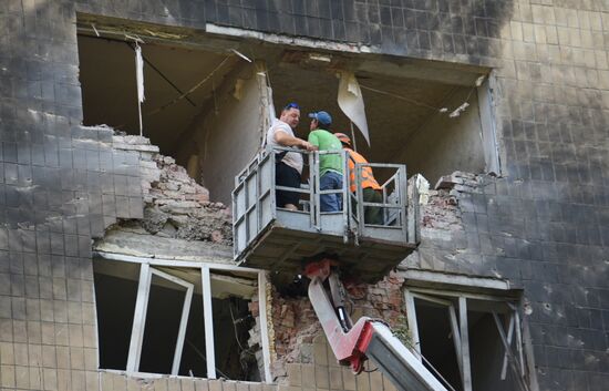 Russia Ukraine Military Operation Shelling