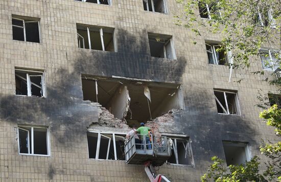 Russia Ukraine Military Operation Shelling