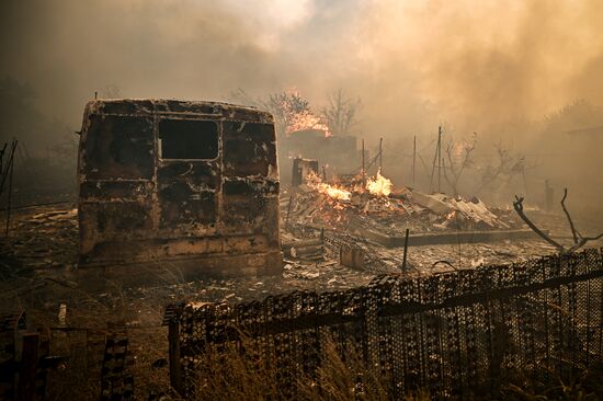 Russia LPR Wildfire