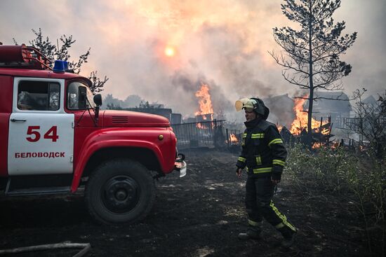 Russia LPR Wildfire