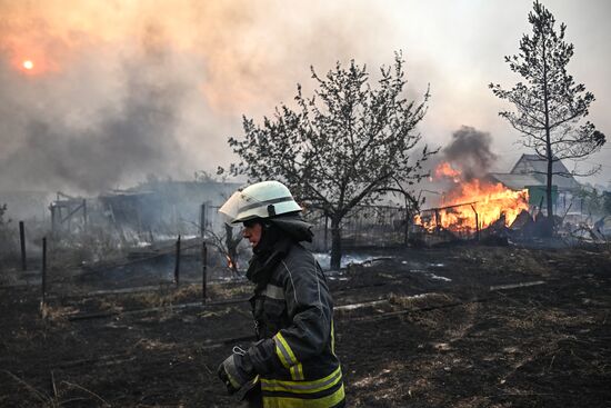 Russia LPR Wildfire