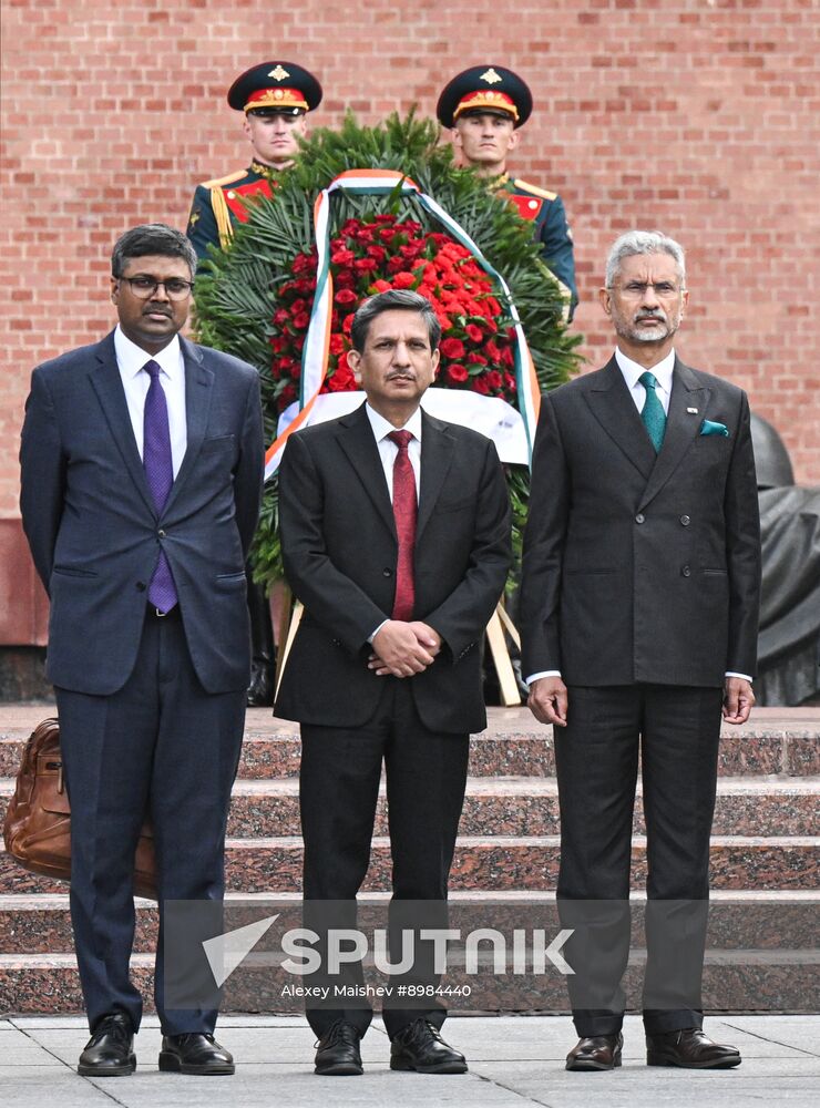 Russia India Wreath Laying