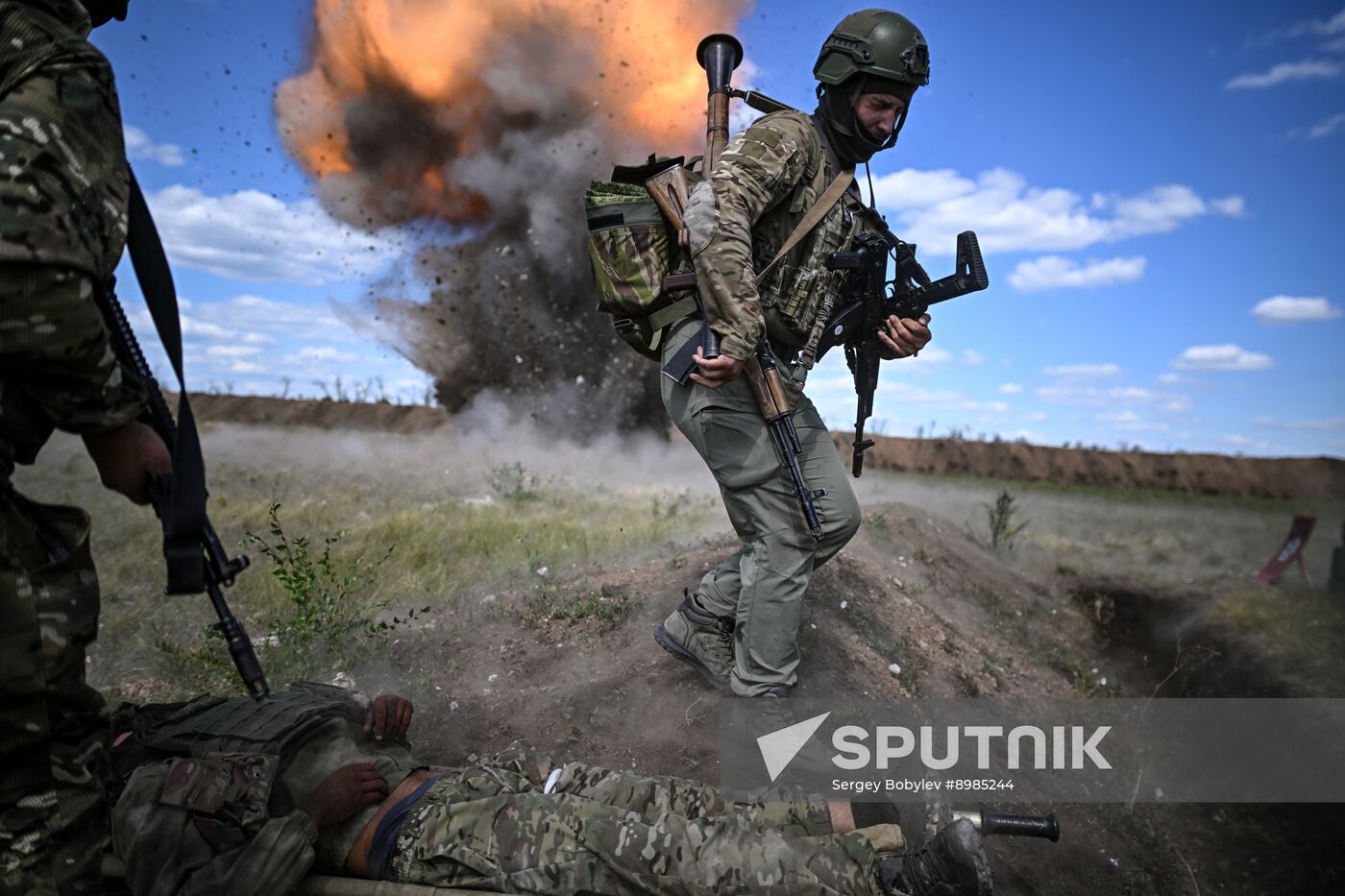 Russia Ukraine Military Operation Troops Training