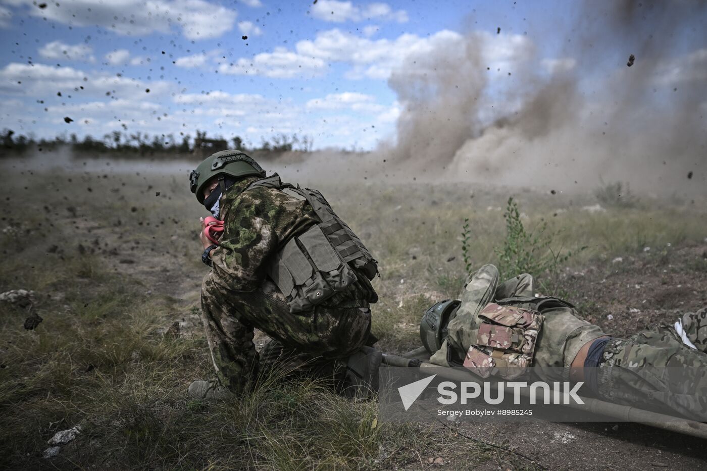 Russia Ukraine Military Operation Troops Training