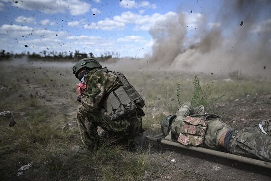 Russia Ukraine Military Operation Troops Training