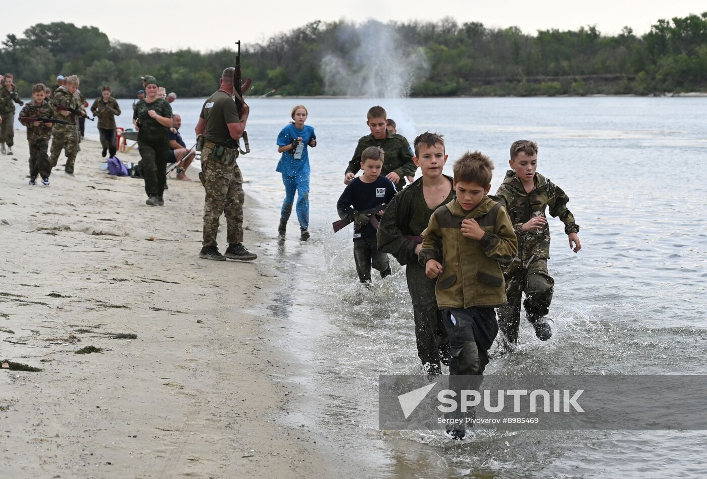 Russia Cossack Youth Military Training