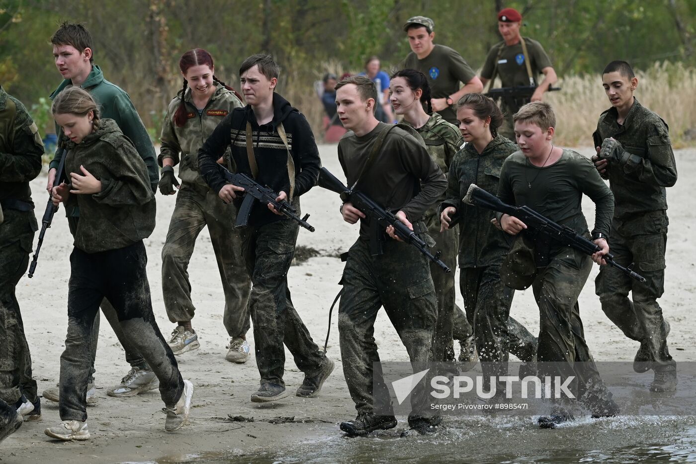 Russia Cossack Youth Military Training