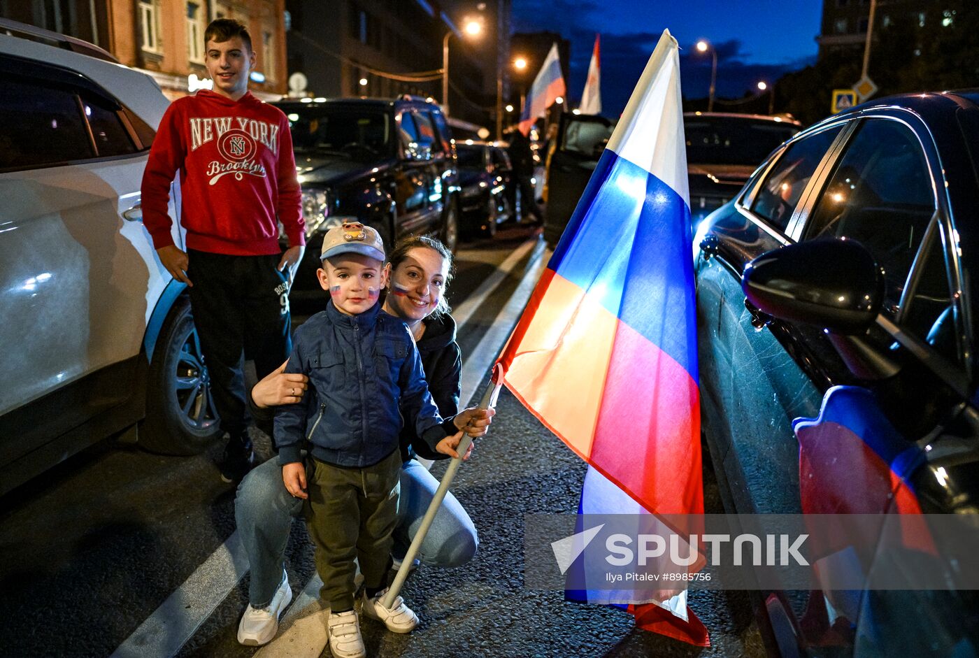 Russia National Flag Day Car Rally