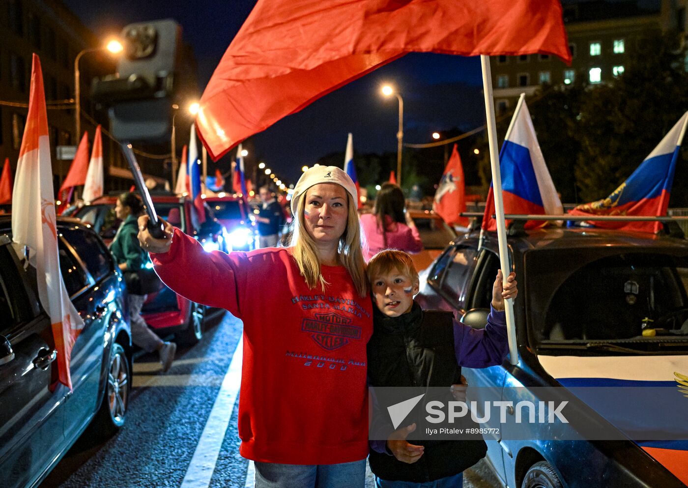 Russia National Flag Day Car Rally