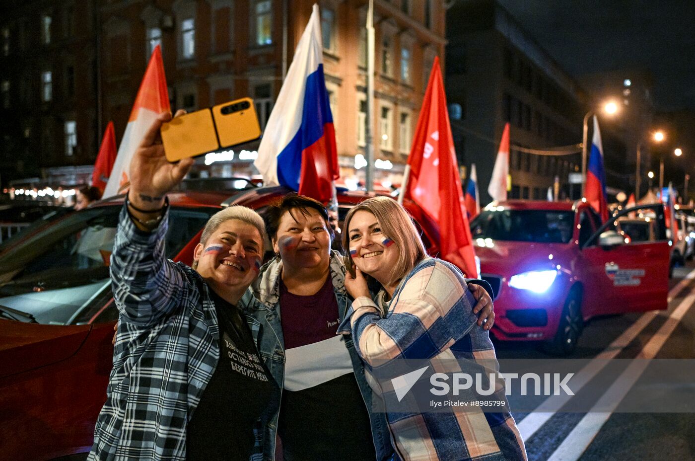 Russia National Flag Day Car Rally