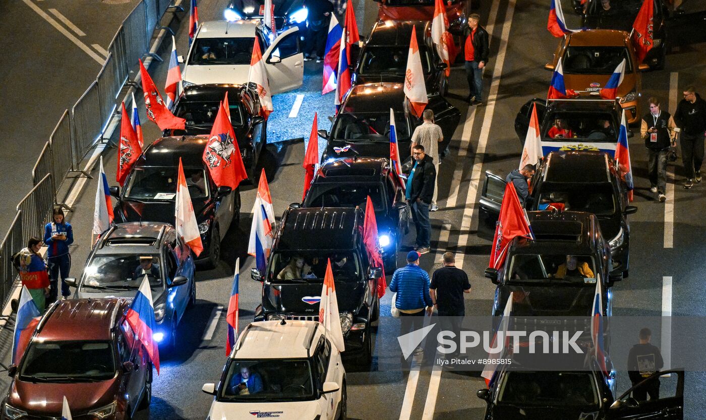 Russia National Flag Day Car Rally