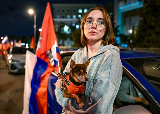 Russia National Flag Day Car Rally