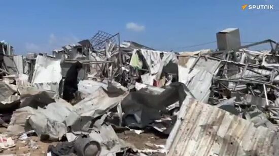 Airstrike destroys Gaza’s Al-Manasra refugee camp — RIA Novosti exclusive