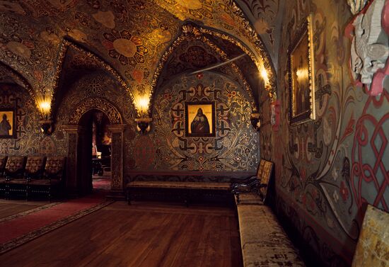 Moscow Kremlin. Patriarch's Hall of the Terem Palace