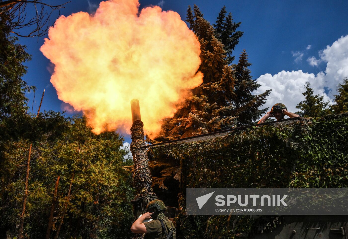 Russia Ukraine Military Operation Artillery Unit