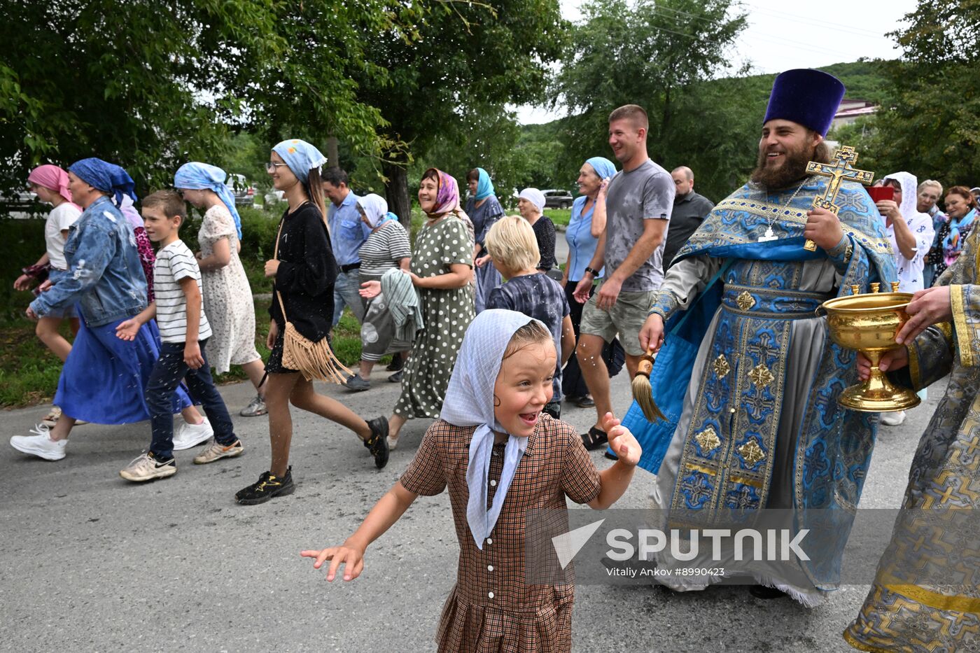 Russia Floods Religious Procession