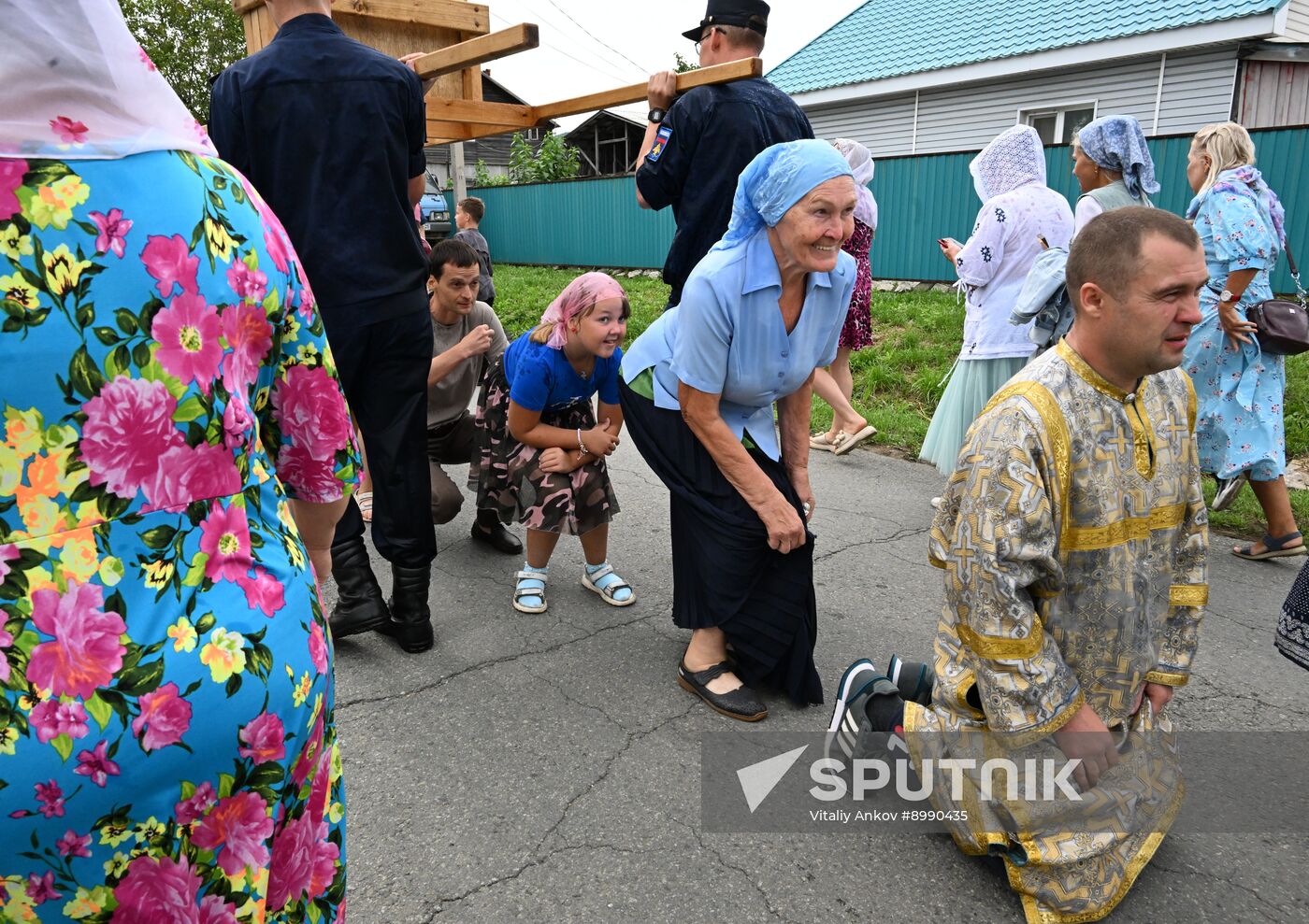 Russia Floods Religious Procession