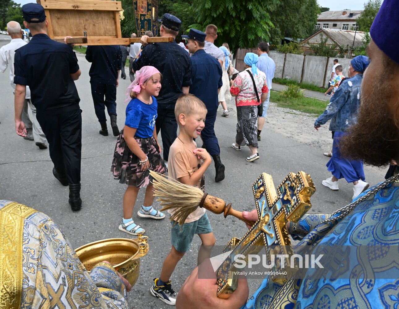Russia Floods Religious Procession