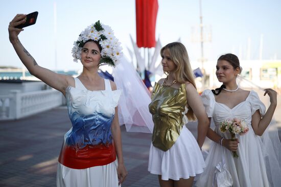 Russia Bride Flashmob